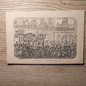 'November - Lord Mayor's Day" by British illustrator George Cruikshank